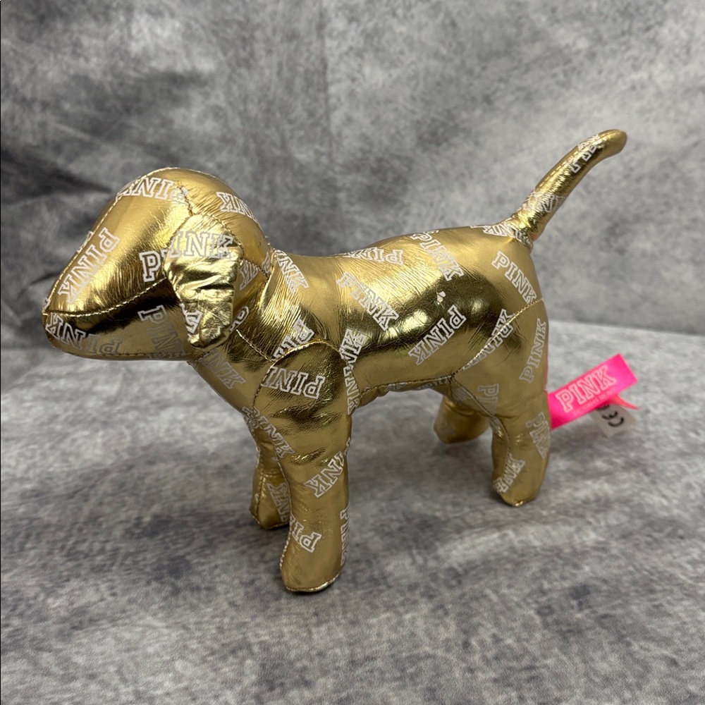 PINK‎ Victoria's Secret Fashion Show 2015 Official Gold Mini Dog Limited Edition